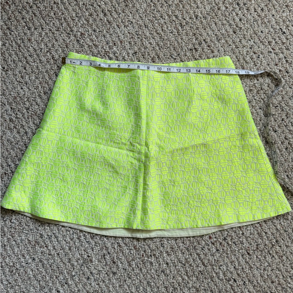 J. Crew Neon Yellow Mini Skirt